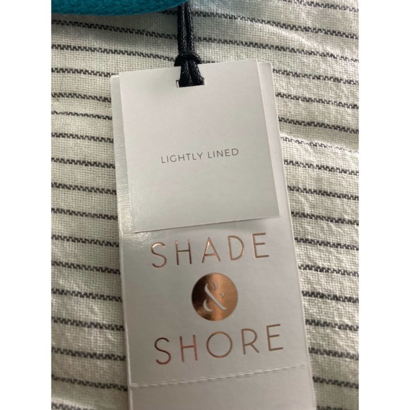 NWT Shade and Shore 34B lightly Padded Turquoise bikini Top - Picture 2 of 6